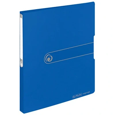 Image of Herlitz 11205713 Ring Binder A4 Polypropylene 2 2.7 cm Spine, 16 mm Capacity, Opaque Black Filling Level opak Blau