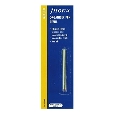 Image of Filofax Classic/Fashion/Cont/Barley Pen Refill Blue, 2 Refills (R060508)