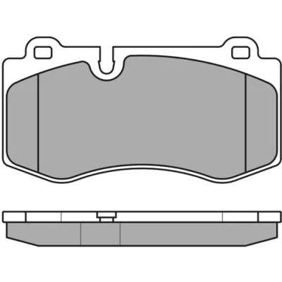 Image of MBP0485 Brake pad set MEYLE 025 239 6018 ORIGINAL Quality Front Axle prepared for wear indicator with anti squeak plate MERCEDES BENZ: E Class Saloon