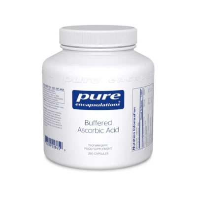 Image of Pure Encapsulations Buffered Ascorbic Acid Gentle Vitamin C 670mg with Calcium Ascorbate, Magnesium Ascorbate and Potassium 250 Capsules
