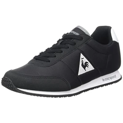 Image of Le Coq Sportif Racerone Mens Black Trainers Size UK 6