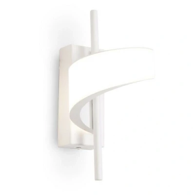 Image of Tsunami 1 Light Spiral Wall Lamp, 12W LED, 3000K, 900lm, Sand White
