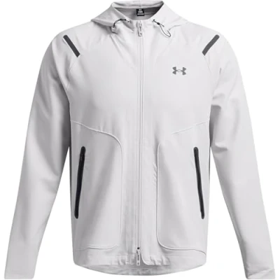 Image of Under Armour Warmup Unstoppable Waterproof jacket, Men&#039;s, Size: Large, Halo gray