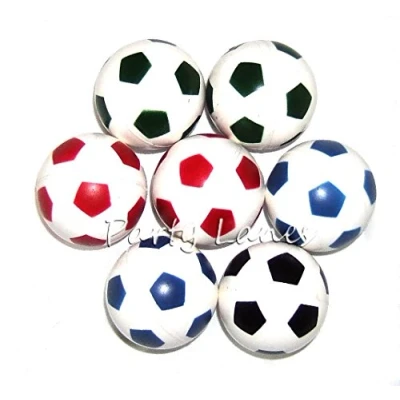 Image of 10 x Bouncy Footballs Boys Party Bag Fillers