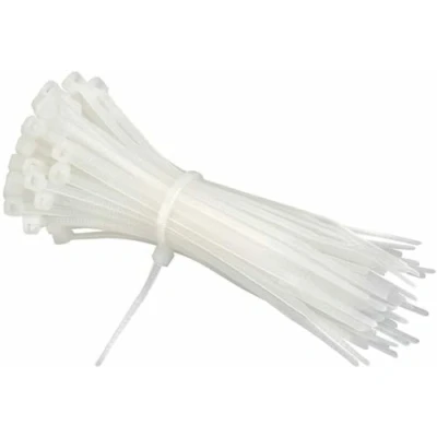 Image of GOOD STUFF 50 x 20 cm Plastic Cable Ties Pack of White for a Durable and Effective Hold Ideal Organization Versatile Use