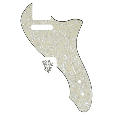 Image of FLEOR 12 Screw Holes TL Thinline Pickguard Re Issue Style Scratch Plate Fits Original U.S. Made TE 69 RI USA, 4 ply Age Pearl
