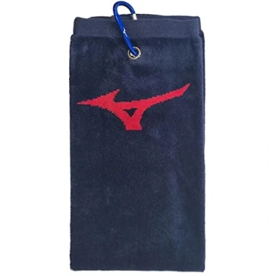Image of Mizuno RB Retro Stripe Towel Navy/Red Women/Men One Size