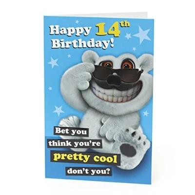 Image of Age 14 Birthday Card Boys Girls for Year Old Teenage Boy Gifts Girl