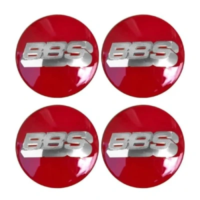 Image of SANSHAOS Car Center Hub Caps Sticker Wheel Centre Badge Logo Cap Trims for BBS 56MM 60MM 65MM 70MM 80MM, Set Of 4,F