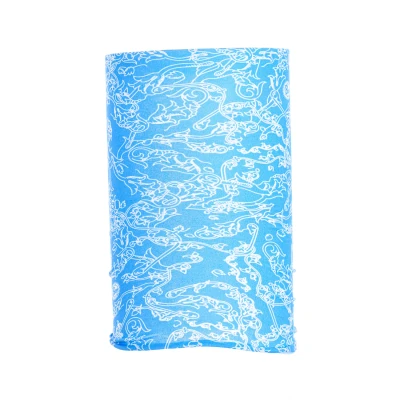 Image of Buff Breathable and elastic fabric half season tubular 103000 unisex Blue One Size