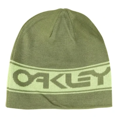 Image of Oakley Men&#039;s Thermonuclear Protection Reversible Beanie Hat, Fern/Light Green, One Size