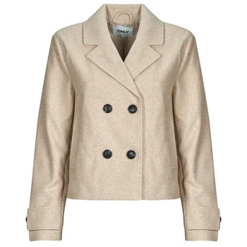 Image of ONLY Onlfreja LIFE Blazer, Women&#039;s, Size: Medium, Humus