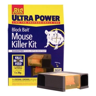 Image of The Big Cheese Ultra Power Block Bait Mouse Killer Kit