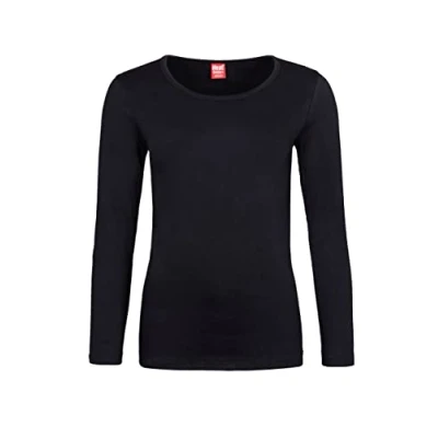 Image of Women&#039;s 1 Pack SOCKSHOP Heat Holders 0.45 TOG Long Sleeve Vest Black L