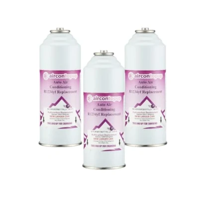 Image of Car Aircon R1234YF Air Con Conditioning Top Up Refill Regas DIY Gas Can x3