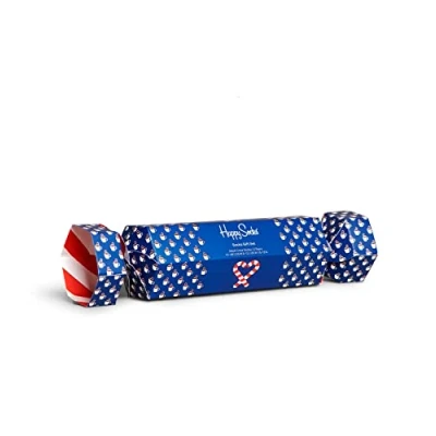 Image of Mens and Women&#039;s 2 Pair Happy Socks Candy Cane &amp; Cocoa Gift Boxed Multi 4 7 Unisex