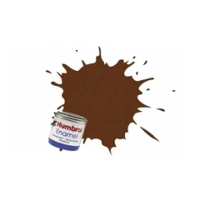 Image of Humbrol Model Paint AA1732 No 160 German Cam Red Brown Matt Tinlet 1 (14ml), Enamel Paints for Models, Plastic, Metal, Wood, Glass, Ceramics, and More, Touch Up Craft