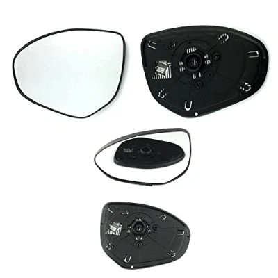 Image of Fits Mazda 2 From 2008 to 2015 Heated Clip on Wing Mirror With Base LEFT HAND (UK Passenger Side)