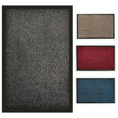 Image of Wadan Door Matts Indoor &amp; Outdoor Stylish Mat with Non Slip Backing Anti Super Absorbent Easy to Clean Rubber Use as Kitchen (Grey, 120x180 cm)