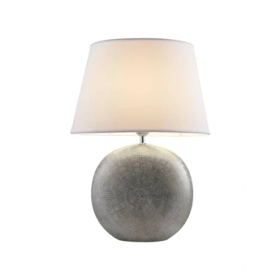 Image of Lindby Florentino table lamp, 49 cm, ceramic, textile