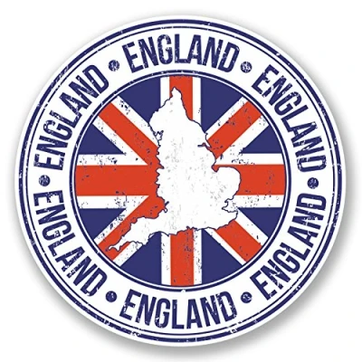 Image of 2 x England Britain Vinyl Sticker Laptop Travel Luggage Union Jack Flag UK #5551 (10cm 10cm)