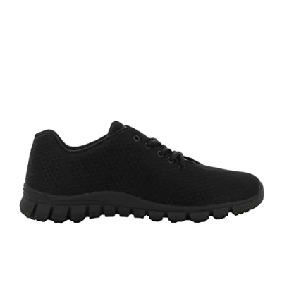 Image of SAFETY JOGGER Work Sneaker Men and Women 10 UK Extremely Lightweight Anti Slip Trainer, Ideal for Hospital, Healthcare, Kitchen, Food Processing Cleaning Staff, Black
