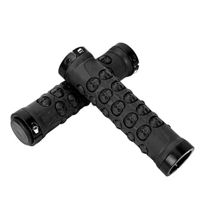 Image of Bicycle Handle Grips, Anti slip Motorcycle Grips Bike Handlebar for MTB Mountain Accessory(black) and Spare Parts Ride