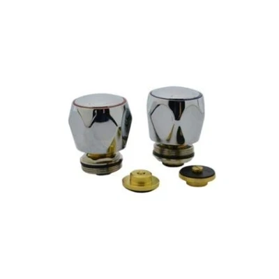 Image of Plumbright Pair of Chrome Replacement Bath Tap Heads 787122