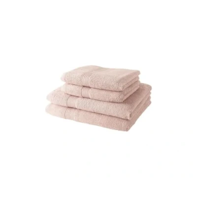 Image of TODAY 2 Hand Towels 50 x 90 cm + Bath Sheets 70 130 100% Cotton Sand Roses