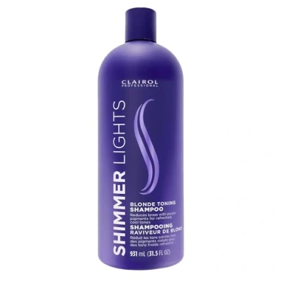 Image of Clairol Shimmer Lights Blonde and Silver Shampoo for Unisex 31.5 oz