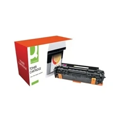 Image of Q Connect Compatible Solution 305A Magenta LaserJet Toner Cartridge CE413A