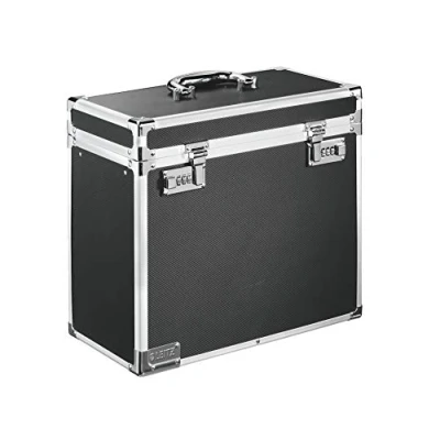 Image of Leitz Lockable Personal Mobile Filing Case, A4, 15 File Capacity, Black/Chrome, 67160195