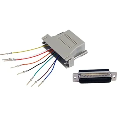 Image of StarTech GC258MF DB25 to RJ45 Modular Adapter M/F, Grey, 5.91 cm*3.23 cm*0.79 cm