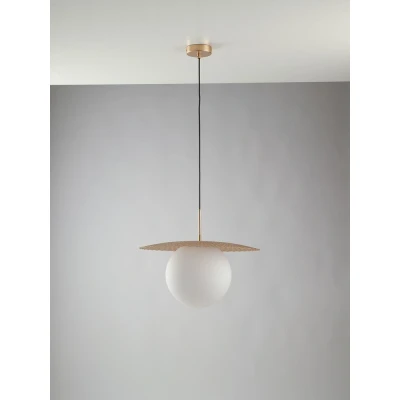 Image of Chaplin Globe Ceiling Pendant, Satin Gold, E27