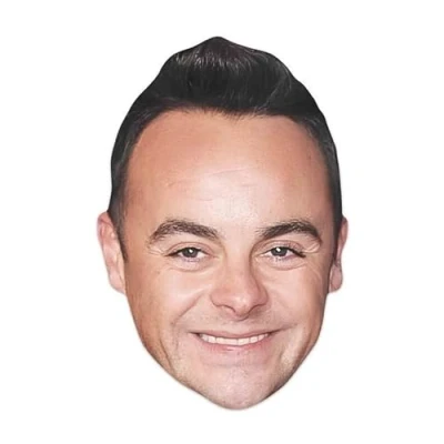 Image of Star Cutouts Ltd CM218 Cardboard Face Mask of Ant Mcpartlin l Talking Point, Fun for Events and Parties, Multicolour, Regular