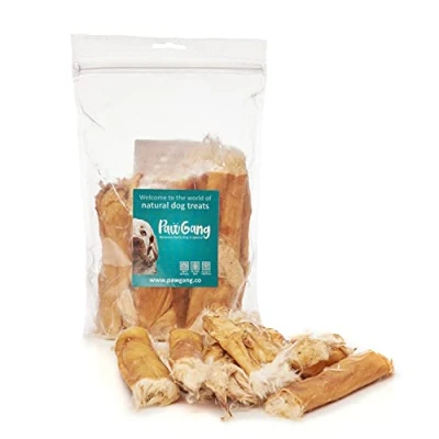 Image of PawGang Rabbit Skin with Fur 200g 100% Natural EU Sourced Treats for Dogs Puppies Young Adult Old Small Large Dog Tasty Air Dried Chews Healthy Hypoallergenic Grain Free Barf Raw