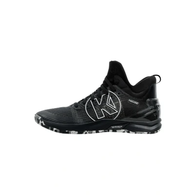Image of Kempa Attack MID Handball shoes, Men&#039;s, Size: 8, Black Textile/synthetics
