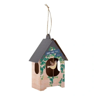 Image of Hallmark Fathers Day Card for Dad, 3D &amp; Pop Up Birdhouse Design, Keepsake, Blue