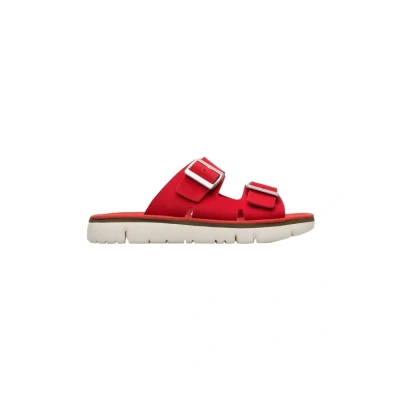 Image of Camper Mules, Women&#039;s, Size: 4, Red Leather/synthetics