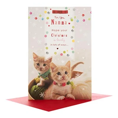 Image of Hallmark 25495438 Nanna Medium Christmas Card &quot;Lovely&quot;