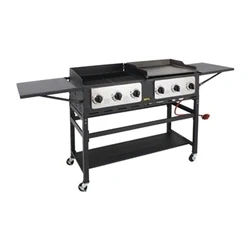 Image of Buffalo 6 Burner Combi BBQ Grill and Griddle