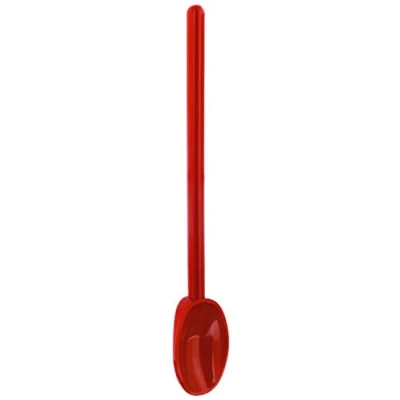 Image of Mercer Culinary Hell&#039;s Tools Hi Heat 12 Inch Mixing Spoon, Red, Fabric, M33182RD