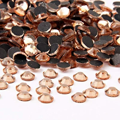 Image of Crystal Hotfix Rhinestone,Machine Cut Stone 1440pcs/pkg (Champagne,SS20/5mm)