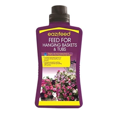 Image of Eazifeed 5 x Hanging Basket feed food Liquid Fertiliser 500ml Bottle garden