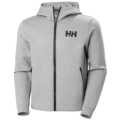 Image of Helly Hansen Mens Hydropower Ocean Full Zip Jacket 2.0, S, Grey Melange