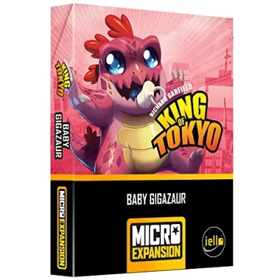 Image of Iello King of Tokyo: Baby Gigazaur Micro Expansion Family Board Game Ages 8+ 2 6 Players 30 mins Minutes Playing Time