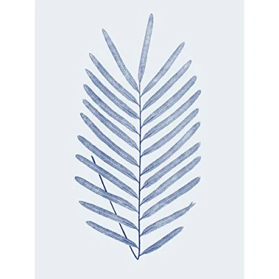 Image of Wee Blue Coo Botanics Cobalt Fern Diversifolium Art Print Poster Wall Decor