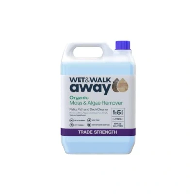 Image of Wet &amp; Walk Away Organic Moss Algae Remover, Patio Cleaner, Mould, Lichen Outdoor Cleaning, Killer, Decking Cleaner (2.5ltrs)