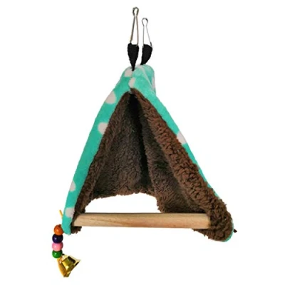 Image of Winter Warm Bird Nest House Hut for Parrot Budgies Parakeet Cockatiels Cockatoo Conure Canary Lovebird Finch Cage Toy