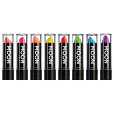 Image of Neon UV Glitter Lipstick by Moon Glow Bright Coloured Glows under (Set of 8)